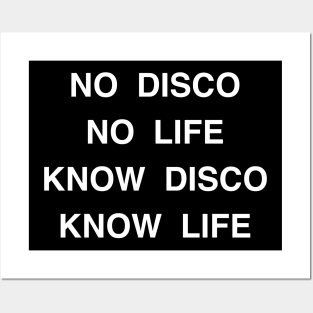 No disco no life Posters and Art